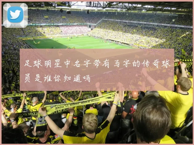 足球明星中名字带有马字的传奇球员是谁你知道吗