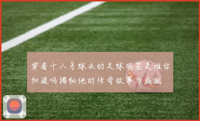 穿着十八号球衣的足球明星是谁你知道吗揭秘他的传奇故事与成就